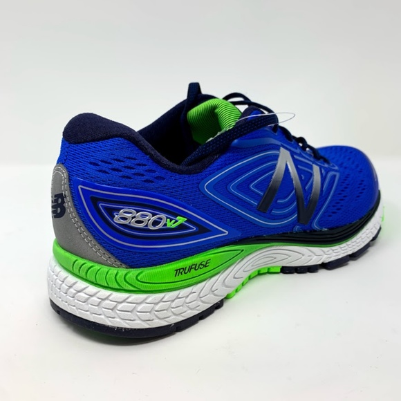 New Balance 880v7 Men's Blue Lime Running Shoes - Picture 6 of 8
